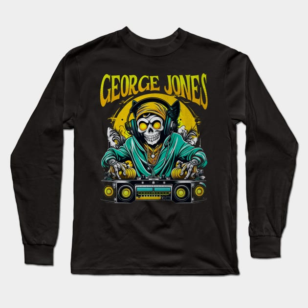 George Jones Long Sleeve T-Shirt by darkskullxx